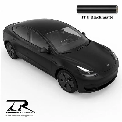 TPU Black Matte 7,5 Mil Car Color Change Wrap Film